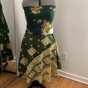 Green Magic Wrap Skirt